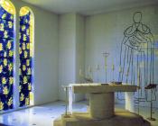 亨利 马蒂斯 : 神坛圣多米尼克和生命树（教堂后殿之窗）